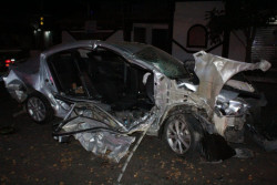 Accidente deja dos lesionados