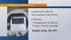 No habrá luz en colonias del oriente de Culiacán