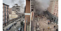 Al menos tres personas murieron tras fuerte explosión en edificio de 6 pisos en el centro de Madrid