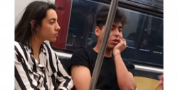 "Estoy vacunado, soy del IMSS" dice joven sin cubrebocas antes de ser bajado esposado del metro de la CDMX (video)