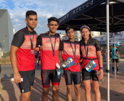 Mazatlecos destacan en el Duatlón Sport Tri Swim