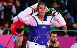 Briseida Acosta enfocada en la meta olimpica