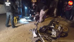 Se lesiona pareja escuinapense a bordo de motocicleta