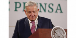López Obrador reaparece en público después de haberse ausentado por Covid-19 dos semanas