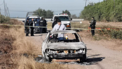 Encuentran un automóvil calcinado, en su interior estaban los restos de una persona