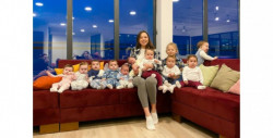 Christina y Galik tienen 11 hijos y les gustaría tener más de 100 con vientres subrogados