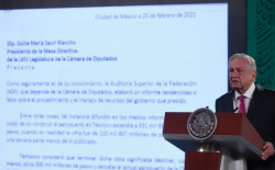 AMLO pide a la cámara de diputados investigar informe de la ASF