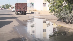 Aguas con heces fecales corren por las calles en Culiacán
