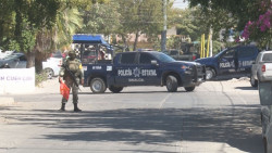 Ejército y Policía Estatal resguardan vivienda en la Colonia Hidalgo