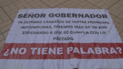 Exigen respuesta del Gobernador por plazas