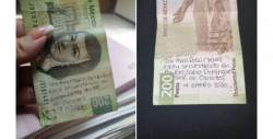 ¡De terror! Circulan dos billetes con presuntos mensajes de auxilio por mujeres secuestradas