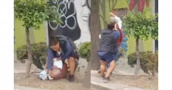 FGJ abre carpeta contra mujer que fue grabada golpeando a anciano en plena calle