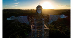 Un nuevo e imponente cristo gigante de 43 metros está siendo construido al sur de Brasil