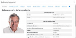 Presenta Rubén Rocha Moya su declaración 3 de 3