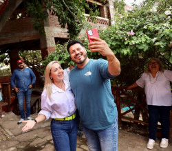 Intensa gira de trabajo de Wendy de Zamora en la zona sur para promover a Mario Zamora