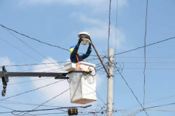 Lámparas LED sin funcionar por robo de cableado