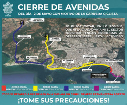 ¡Tome sus precauciones! Cierre de avenidas este domingo