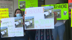 Familiares de agricultor secuestrado piden agilidad en la investigación; se manifestaron en la Visefiscalía