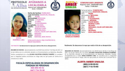Emiten alertas de búsqueda por desaparición de madre e hija en Mazatlán