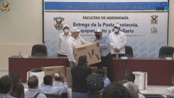 Entrega Rector de la UAS obras y equipo a la Facultad de Agronomía