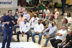 Harán empresarios efecto tsunami de votos para Mario Zamora