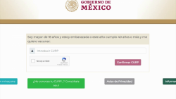 Listo registro de vacunación COVID para mayores de 40 años