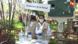 Para el calor, módulos hidratantes en Mazatlán