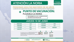 9 de junio inicia vacunación a adultos mayores en zona rural de Mazatlán
