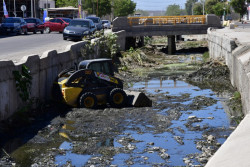 Avanza la limpieza de drenes, arroyos y canales en Culiacán