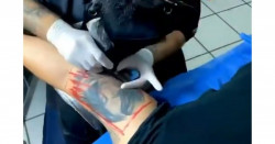 Así se ve el brazo de Lupillo Rivera tras "taparse" el tatuaje de la cara de Belinda