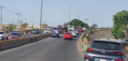 Cerrado un carril del puente Francisco Villa en el Palmito
