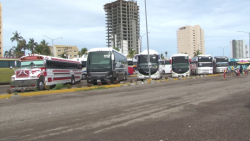 Lleno Mazatlán de camiones turísticos