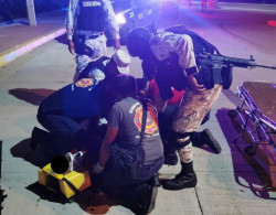 Motociclista atropella a elemento de la Guardia Nacional