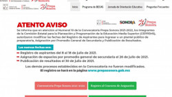 Este jueves comienza el registro de PREPA SONORA