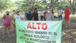 Se oponen al proyecto "Sendero"