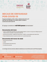 El Sistema DIF otorgarán becas de orfandad