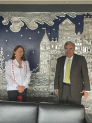Se reúne Rubén Rocha con Tatiana Clouthier