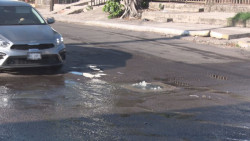 Luego de las lluvias....brotan  las aguas negras
