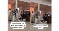 "Siempre te seré infiel": Hombre se equivoca en su boda y se vuelve viral (video)