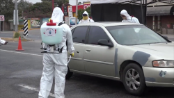 Opera filtro sanitario en una de las entradas a Mazatlán
