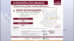 Éste lunes inicia la vacunación a personas de 30 a 39 años en Escuinapa