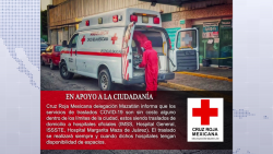 Cruz Roja Mazatlán ofrece traslados covid gratuitos