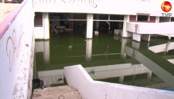 Inundada la planta baja del antiguo Hospital General de Mazatlán