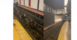 Rescata a hombre en silla de ruedas momentos antes que el metro lo arrollara (video)