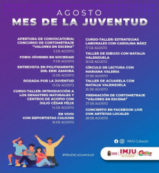 Dan a conocer actividades por el Día  de la Juventud