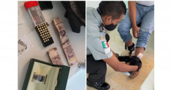 Detienen a hombre con 450 mil pesos escondidos en sus tobillos en aeropuerto de Yucatán
