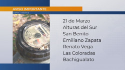 180 colonias sin agua por problemas en la planta potabilizadora San Lorenzo