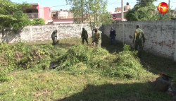 Se incorporan padres, madres de familia y SEDENA a limpieza de escuelas