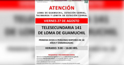 Este viernes, único día, vacunarán contra el covid 19 en la Loma de Guamuchil