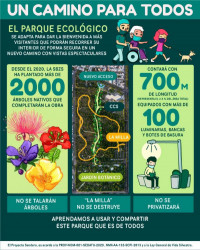 El Sendero del parque Ecológico será un camino para todos